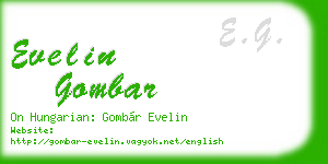 evelin gombar business card